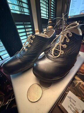 John Fluevog Hopes Promise Black and White shoe - DISCONTINUED